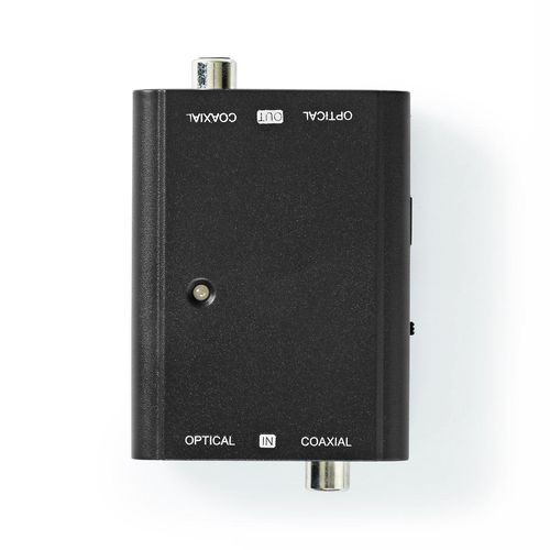 Digital Audio Converter | 2-way | Connection input: 1x S/PDIF (RCA) Female / 1x TosLink Female | Connection output: 1x S/PDIF (RCA) Female / 1x TosLink Female | ARC | Manual | Black ACON2507BK 5412810327447