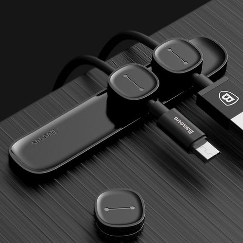 Magnetic Cable Organizer Cable Clip black BASEUS ACWDJ-01 6953156254978