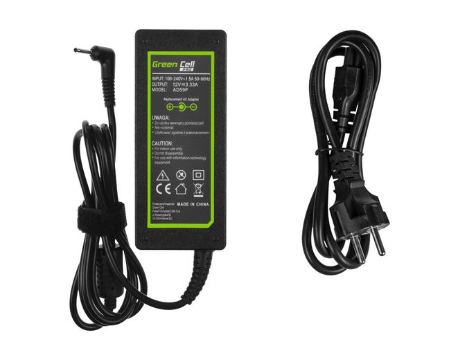 Power supply 40W 12V 3.33A, 2.5x0.7mm, SAMSUNG, Green Cell PRO AD59P 5903317227960