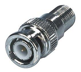 Adapter BNC plug - F socket AD/F-F:BN-M 4040849118500; 4051366118508; 5410329279745
