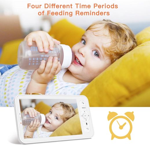 Baby Monitor Camera 3MP 2K, with 5 Inch sceen WiFi PTZ 355° IR Night Vision, Night Light, Lullabies, Temperature and humidity sensor AINANNY2 6974935721719