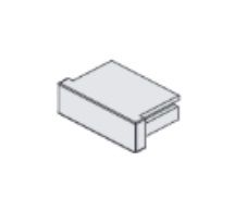 End cap for aluminum profile PROF-150 1pcs. AKLE-160