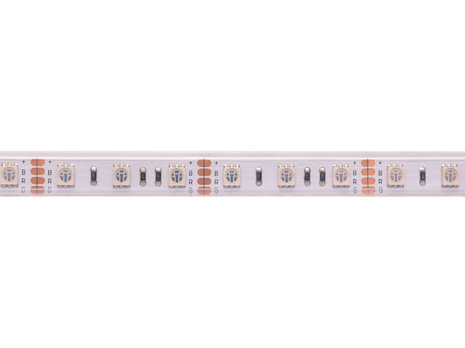 LED strip, 12V, 14.4W/m, waterproof IP67 T shape,, RGB, high efficiency, AKTO HM-5050-60-RGBHTm-AK