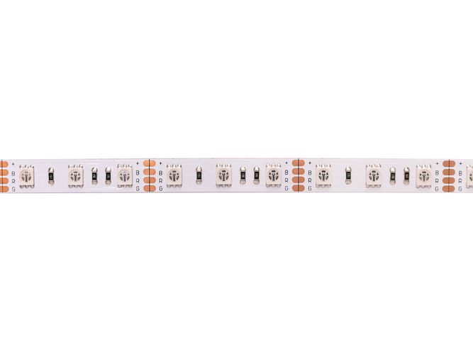 LED strip, 24V, 14.4W/m, non-waterproof, RGB, high efficiency, AKTO HM-5050-60-RGBm24