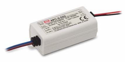 AC-DC Single output LED driver Constant Current (CC); Output 0.5A at 8-16Vdc APC-8-500