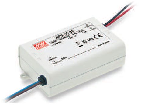 AC-DC Single output LED driver Constant Voltage (CV); Output 24Vdc at 1.5A APV-35-24