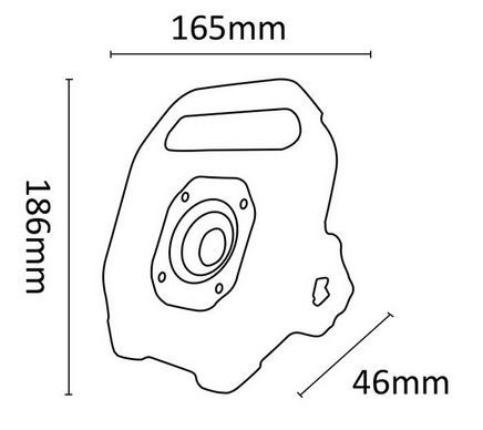 RECHARGEABLE 10W LED Worklamp, 1100lm, 2x18650 (2400mAh), IPX4, Premium ASALITE ASAL0241 5999565661465