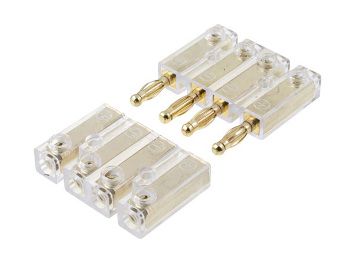 Terminal antenna connector 4mm, cable mount, screw connection, gold plated AU/CX-SC/GP4 4026724415025