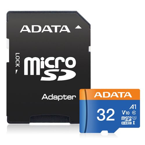 Memory Card microSD 32GB Class 10 UHS-I (U1) with SD Adapter AUSDH32GUICL10A1-RA1 4713218461926