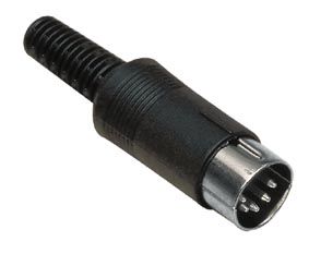 Plug DIN-5, 5 pins cable mount, soldered AU/CX-D5-M 5901436706168