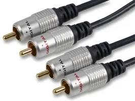 2X PHONO LEAD, HQ, 15M PSG03697