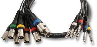 XLR TO JACK LOOM, 8WAY, 2.5M PLS00111