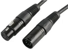 LEAD, XLR DMX, 5P, 3M PLS00275