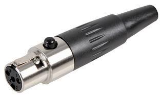 MINI XLR SOCKET, IN-LINE, 4P PLS00218