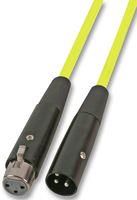 XLR LEAD, 6M, FLUORO YELLOW AV21121