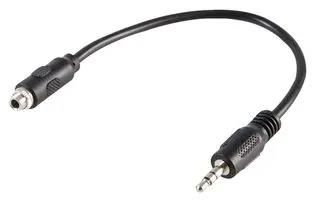ADAPTOR LEAD, 3.5MM 3P JACK, PLUG TO SKT PSG03805