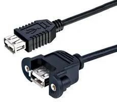 USB 2.0 PANEL MOUNT A ADAPTOR LEAD 500MM PSG3298