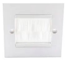 1 GANG WHITE BRUSH FACEPLATE PSG3274.