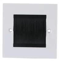 1 GANG BLACK BRUSH FACEPLATE PSG3275