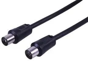 LEAD, COAX TV PLG-SKT 2M BLACK PSG08999
