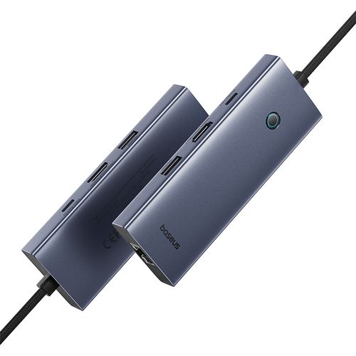 Docking station / adapter USB C plug - 6 types of connectors ( HDMI 4K@60Hz*1+USB3.1*2+USB-C3.1*1+USB2.0*1+PD*1+RJ45*1 ) UltraJoy BASEUS B00052803811-03 6932172657734