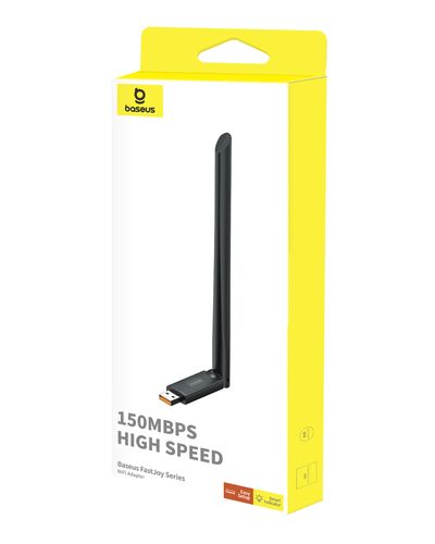 Wi-Fi USB Adapter 2.4GHz 150Mbps with External Antenna 6dBi, Black B01317600111-00 6932172650995