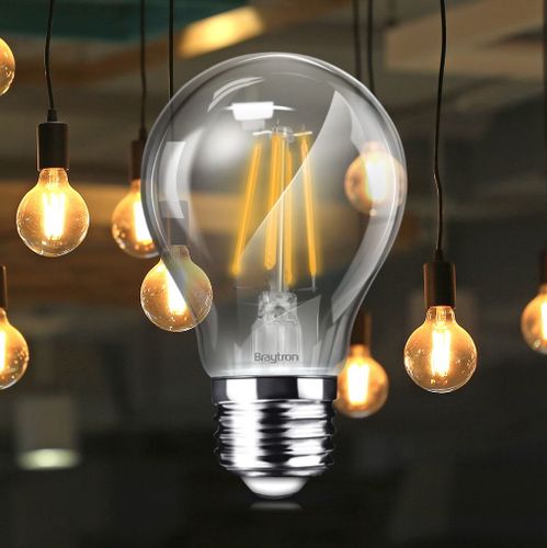 LED bulb E27 230V A60 8W 806lm, FILAMENT, warm white 2700K, dimmable BA38-60820 5949097720154