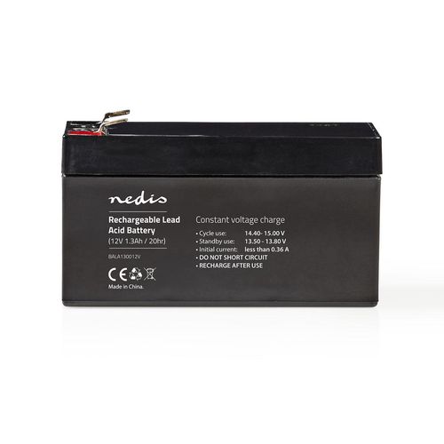 Battery | Lead-Acid | Rechargeable | 12 V | 1300 mAh BALA130012V 5412810284139