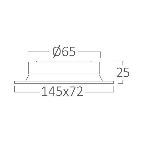 Frameless recessed downlight GATA GU10, with replaceble inner part black/white, deeper BH03-00810 5949097737343