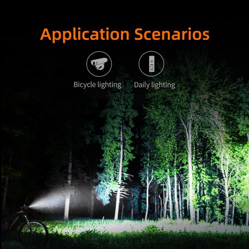 Bicycle flashlight BL10, with reflector and light sensor, rechargable USB C, 250lm, 5W, IP43 SUPERFIRE-BL10 6956362995574