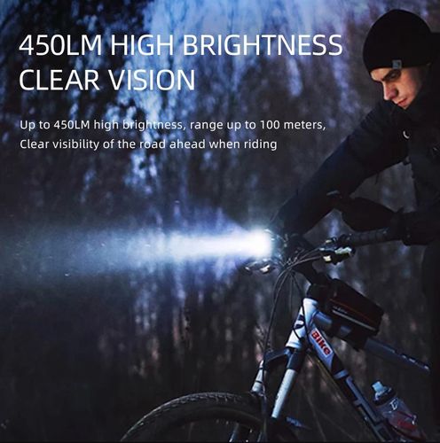 Bicycle flashlight BL22, 450lm, 3W, rechargable USB, 1800mAh, IP54 SUPERFIRE-BL22 6974760350948