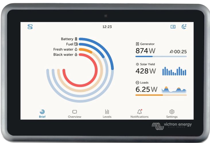 Ekrano GX, Victron system control and communication device with a touch 7" display BPP900480100 8719076058038