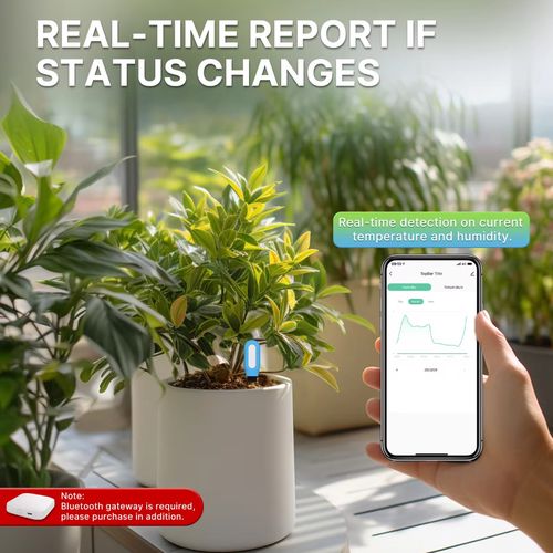 Smart plant soil temperature and humidity sensor, wireless, TUYA / Smart Life, Bluetooth BSS-YC-STH-A-EN 6974246479538