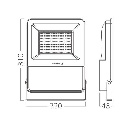 LED solar floodlight with motion sensor and remote controller, 50W, 1800lm, CCT, IP65 BT64-01881 5949097739224