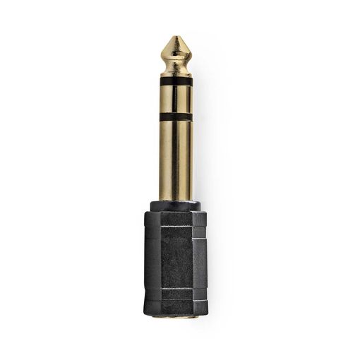 Stereo Audio Adapter | 6.35 mm Male | 3.5 mm Female | Gold Plated | Straight | ABS | Anthracite | 1 pcs | Box CABW23930AT 5412810265589