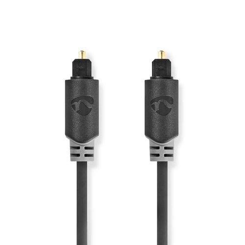 Optical Audio Cable | TosLink Male | TosLink Male | 2.00 m | Round | PVC | Anthracite | Box CABW25000AT20 5412810265169