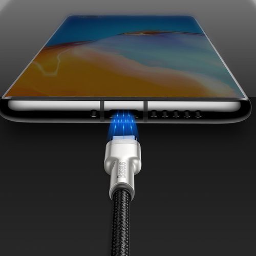 Cable USB A plug - USB C plug 1.0m black 66W (do not campatible with iPhone15) Cafule BASEUS CAKF000101