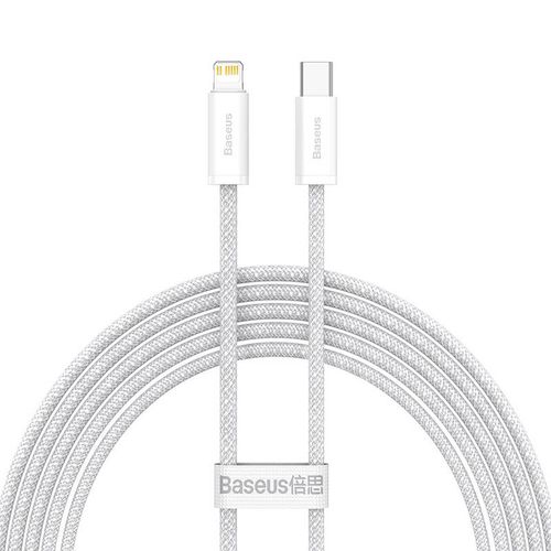 Cable USB C plug  to iP Lightning 20W 1m White Dynamic Baseus CALD000002 6932172601881