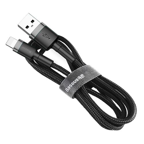 Cable USB2.0 A plug - IP Lightning plug 3.0m Cafule grey+black BASEUS CALKLF-RG1