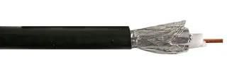 COAX CABLE RG6U BLACK 100M RG6UCCABLK100MFF