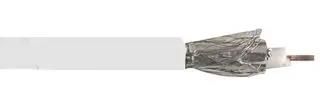 COAX CABLE RG6U WHITE 100M RG6UCCAWHT100MFF