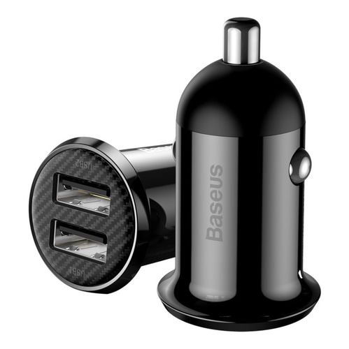 Car Charger 12-24V 2xUSB 4.8A, Black CCALLP-01