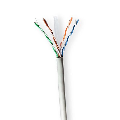 Network Cable Roll | CAT6 | Stranded | U/UTP | CCA | 100.0 m | Indoor | Round | PVC | Grey | Pull Box CCBG8520GY100 5412810399444