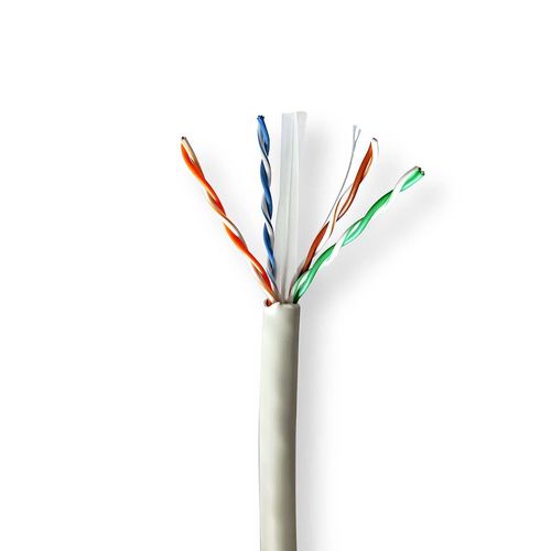 Network Cable Roll | CAT6 | Solid | U/UTP | Bare Copper | 100.0 m | Indoor | Round | LSZH | Grey | Pull Box CCBG8525GY100S 5412810403622