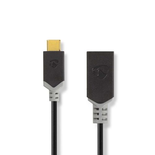 USB-C™ Adapter | USB 3.2 Gen 1 | USB-C™ Male | USB-A Female | 5 Gbps | 0.15 m | Round | Nickel Plated | PVC | Anthracite | Box CCBW61710AT015 5412810263622