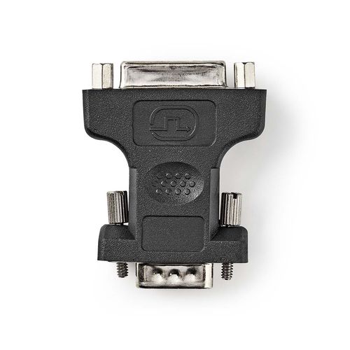 VGA Adapter | VGA Male | DVI-I 24+5-Pin Female | Nickel Plated | Straight | ABS / Metal | Black | Blister CCGB32901BK 5412810288526