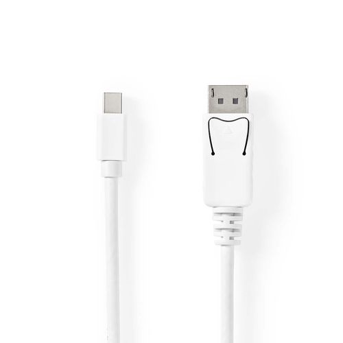 Mini DisplayPort Cable | DisplayPort 1.4 | Mini DisplayPort Male | DisplayPort Male | 48 Gbps | Nickel Plated | 2.00 m | Round | PVC | White | Blister CCGB37404WT20 5412810322206