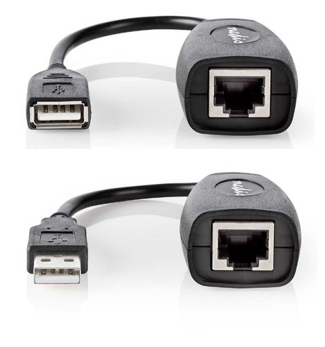 USB 2.0 Active Extension Cable | A Male - A Female | 50 m | Black USB1.1 CCGB60EXTBK500 5412810421855