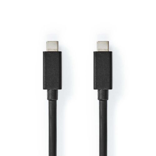 USB Cable | USB 3.2 Gen 2 | USB-C™ Male | USB-C™ Male | 100 W | 4K@60Hz | 20 Gbps | Nickel Plated | 1.00 m | Round | PVC | Black | Box CCGB64020BK10 5412810422043