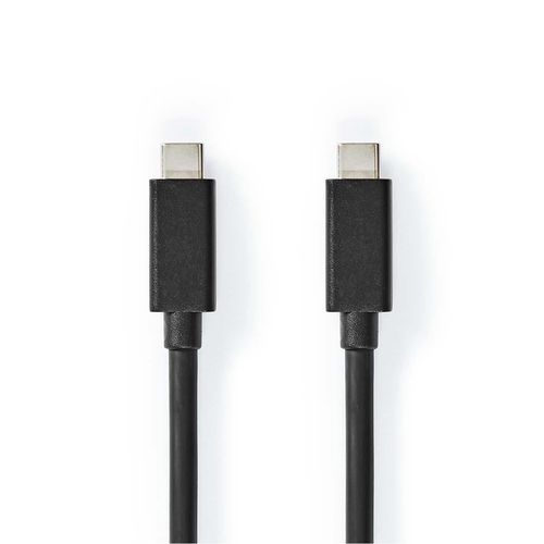 USB Cable | USB 3.2 Gen 2 | USB-C™ Male | USB-C™ Male | 100 W | 4K@60Hz | 20 Gbps | Nickel Plated | 2.00 m | Round | PVC | Black | Box CCGB64020BK20 5412810422067